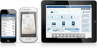 Concur mobile smartphone travel and expense app