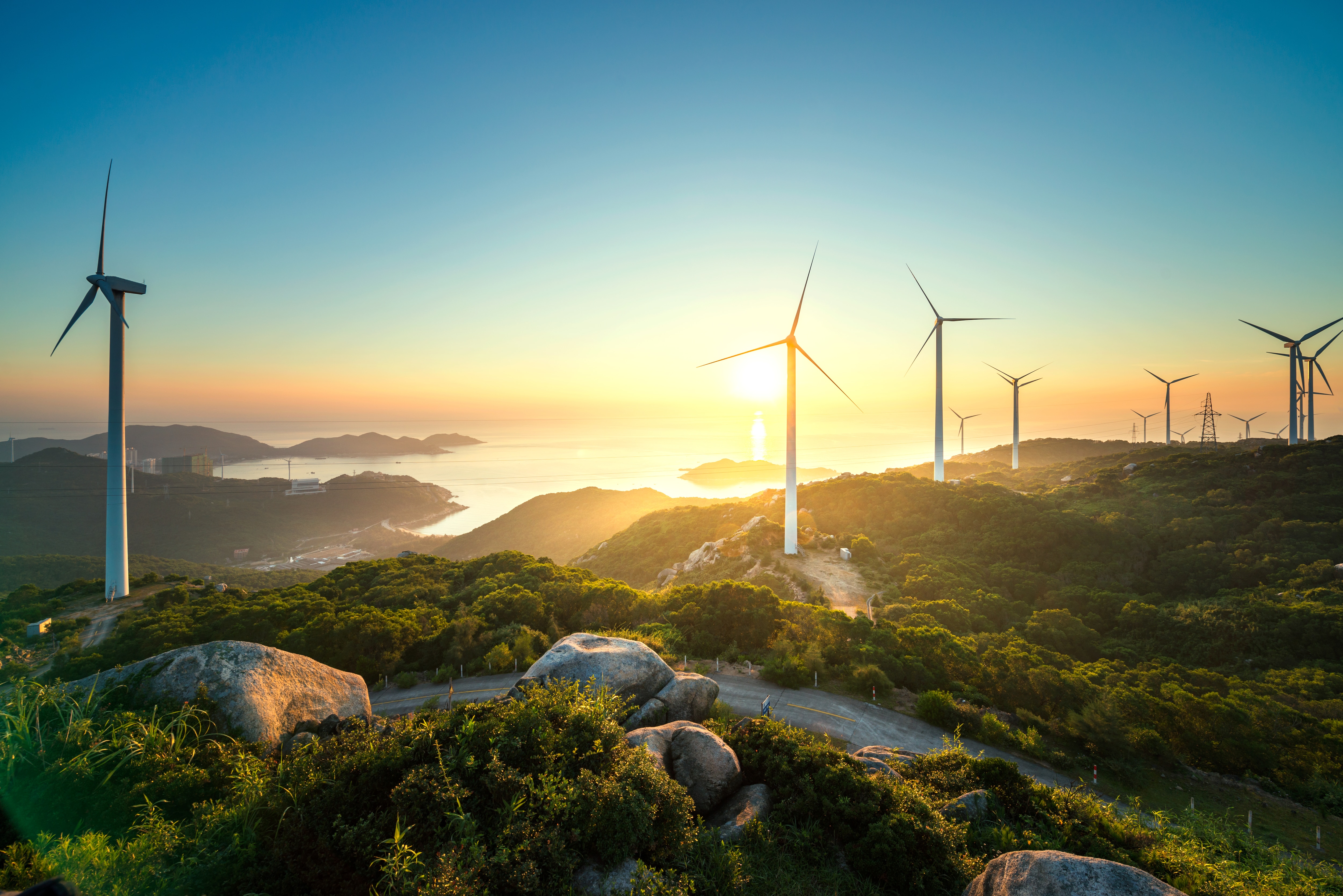 wind turbine, nature, sustainable