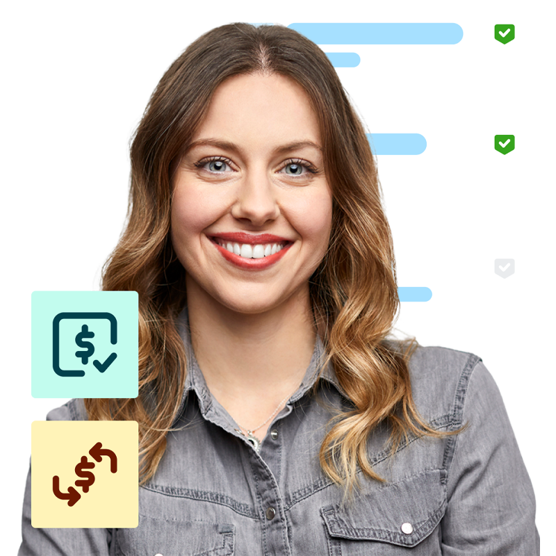 A woman who is happy cost control barriers have been broken down