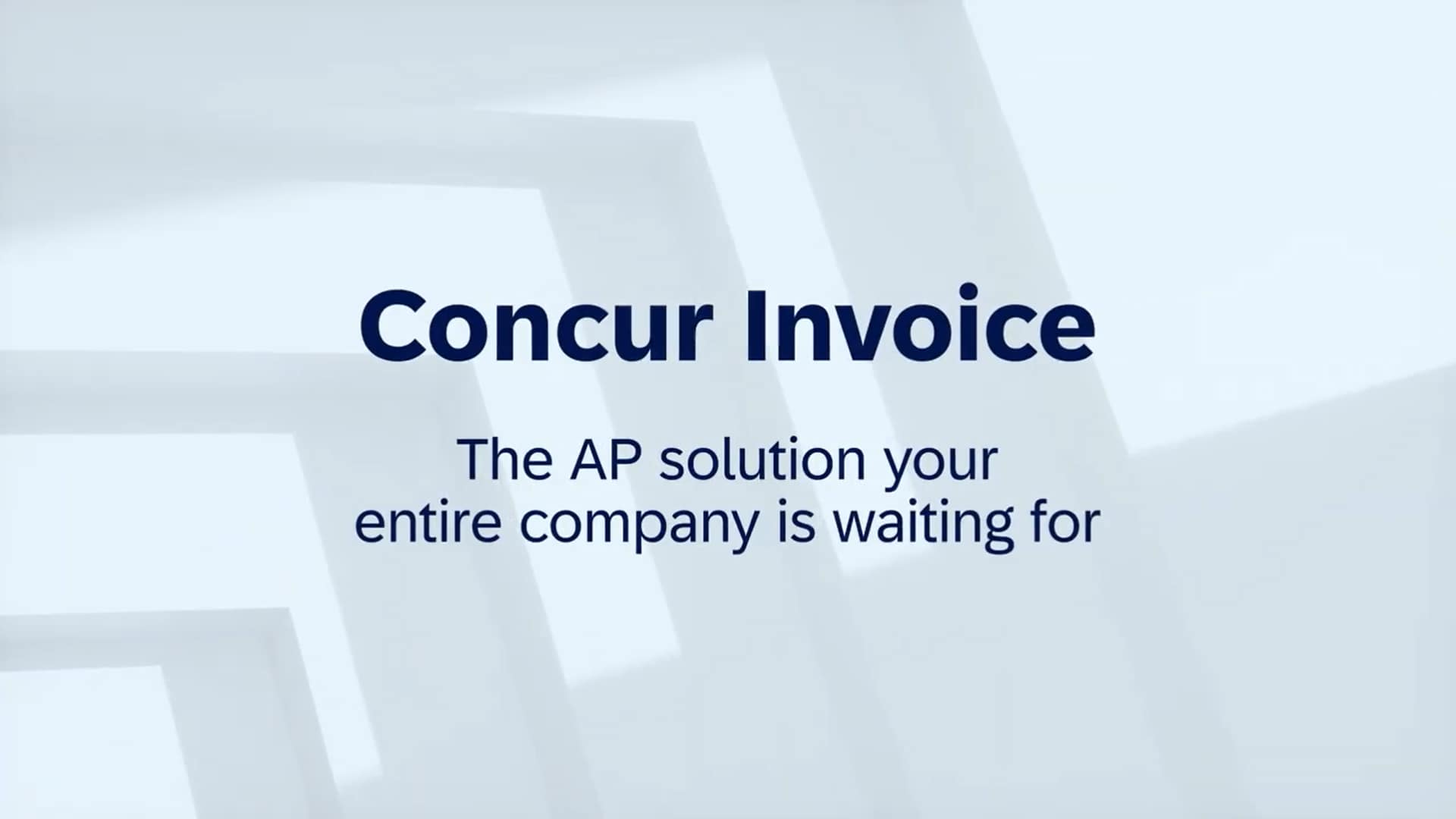 <span>Concur Invoice | The AP solution your entire company is waiting for</span>
