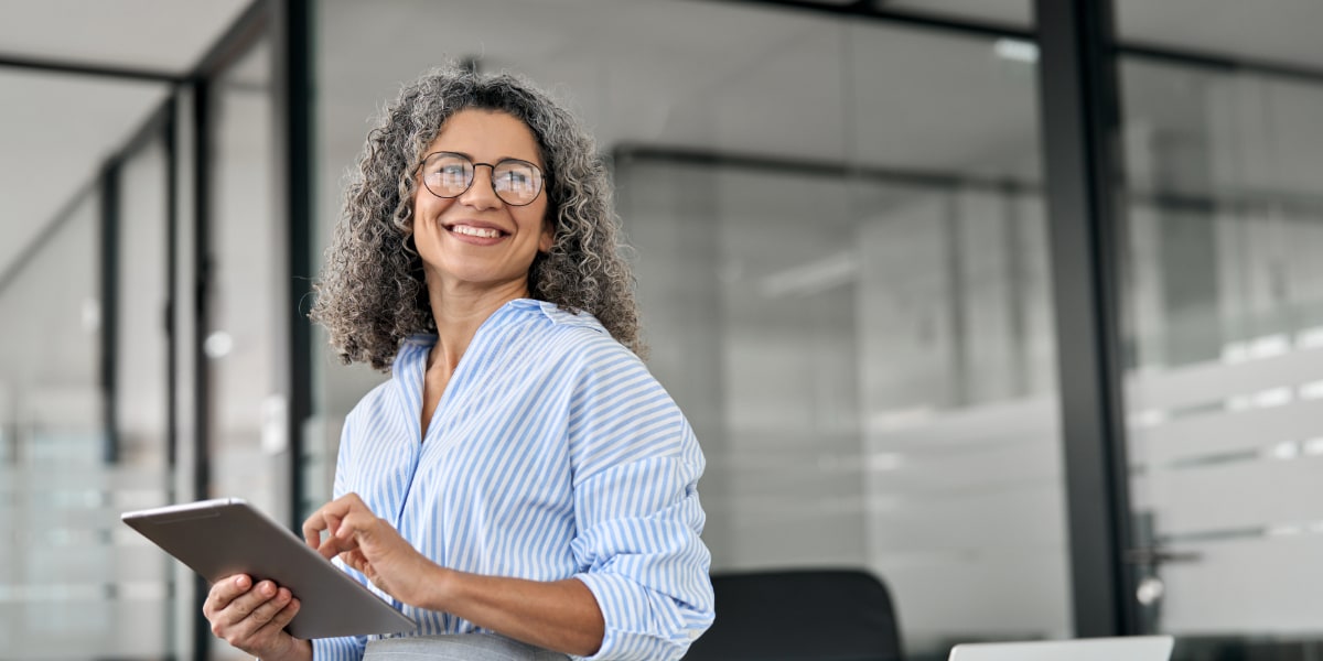 a finance leader shows confidence