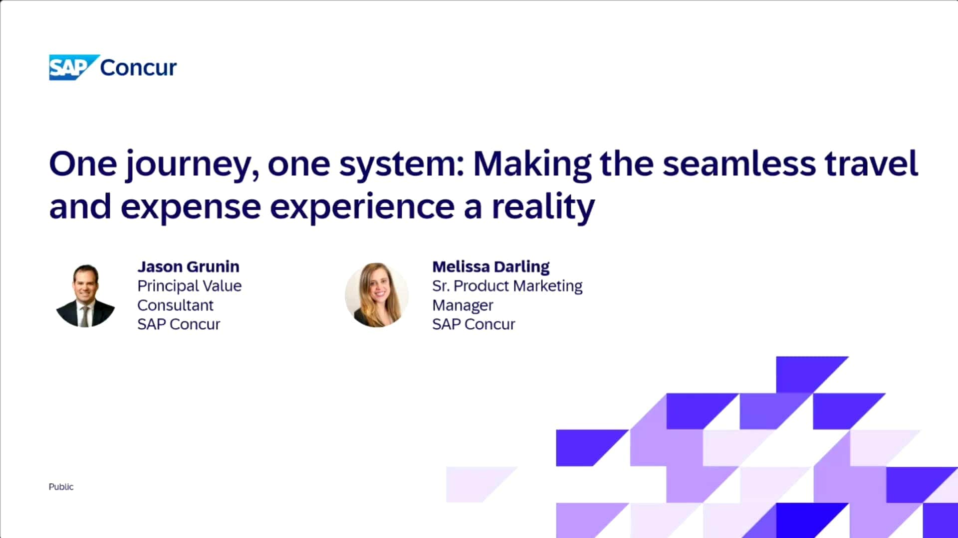 <span>One Journey, One System: Making the Seamless Travel and Expense Experience a Reality</span>

