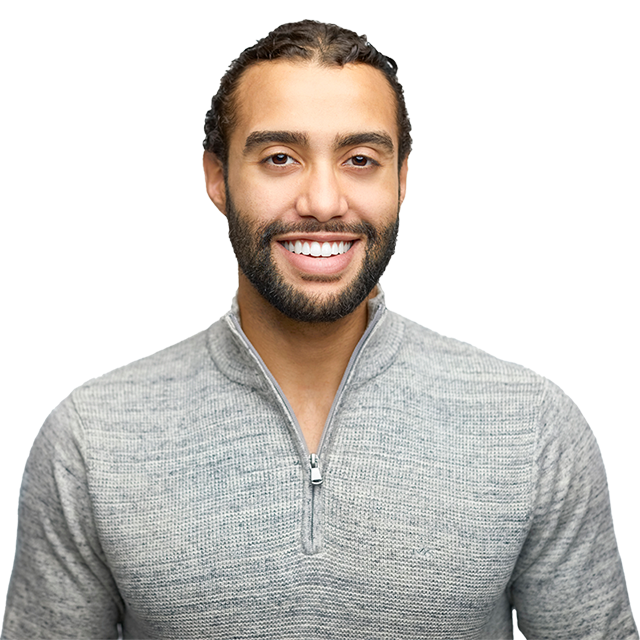 man smiling at camera