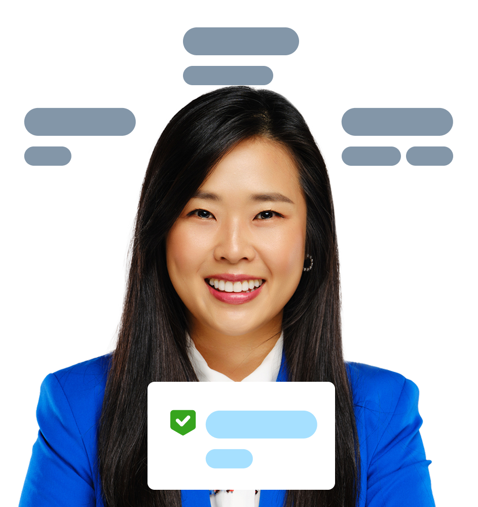 Woman excited that her invoice three way match is working great