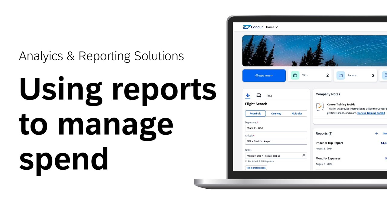 <span>SAP Concur Analytics and Reporting Services Demo Bite</span>
