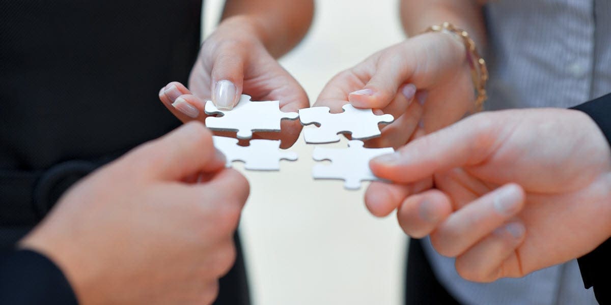 Puzzle pieces coming together