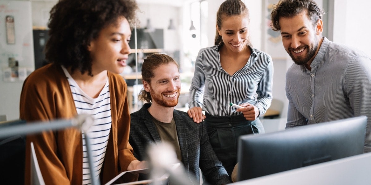 people working together