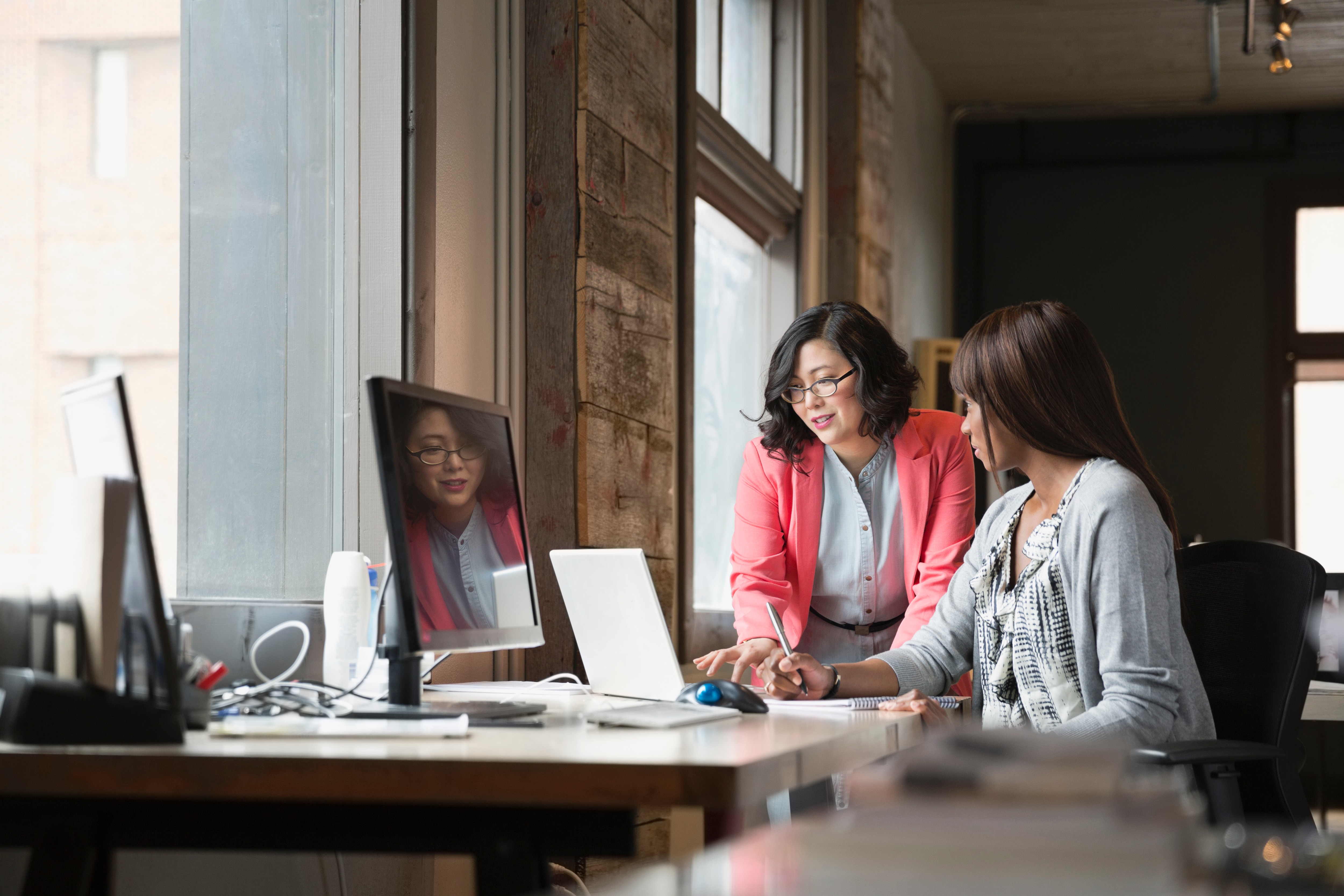 people working together