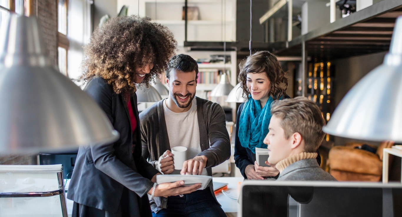 people at coffee shop