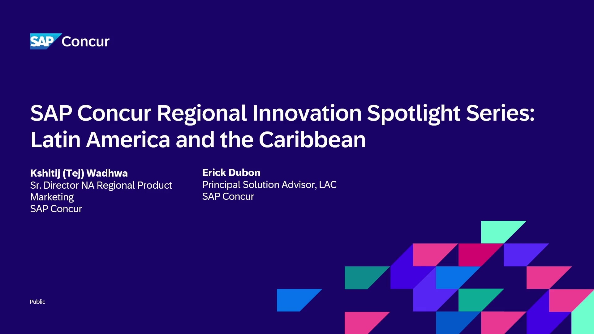 <span>SAP Concur Regional Innovation Spotlight Series: Latin America and the Caribbean</span>
