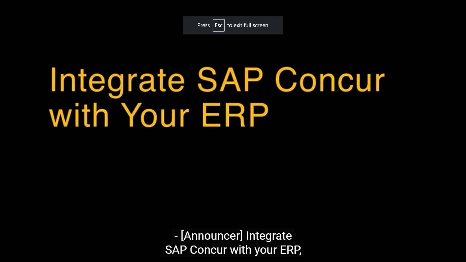 <span>Integrate Your ERP with SAP Concur. Receive the Best Financial Insight.</span>
