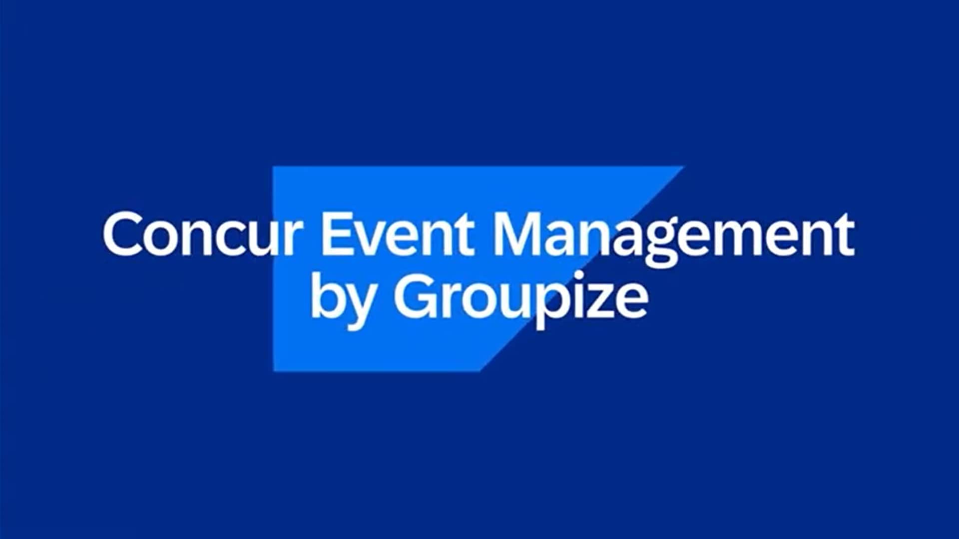 <span>Concur Event Management by Groupize Solution Overview</span>
