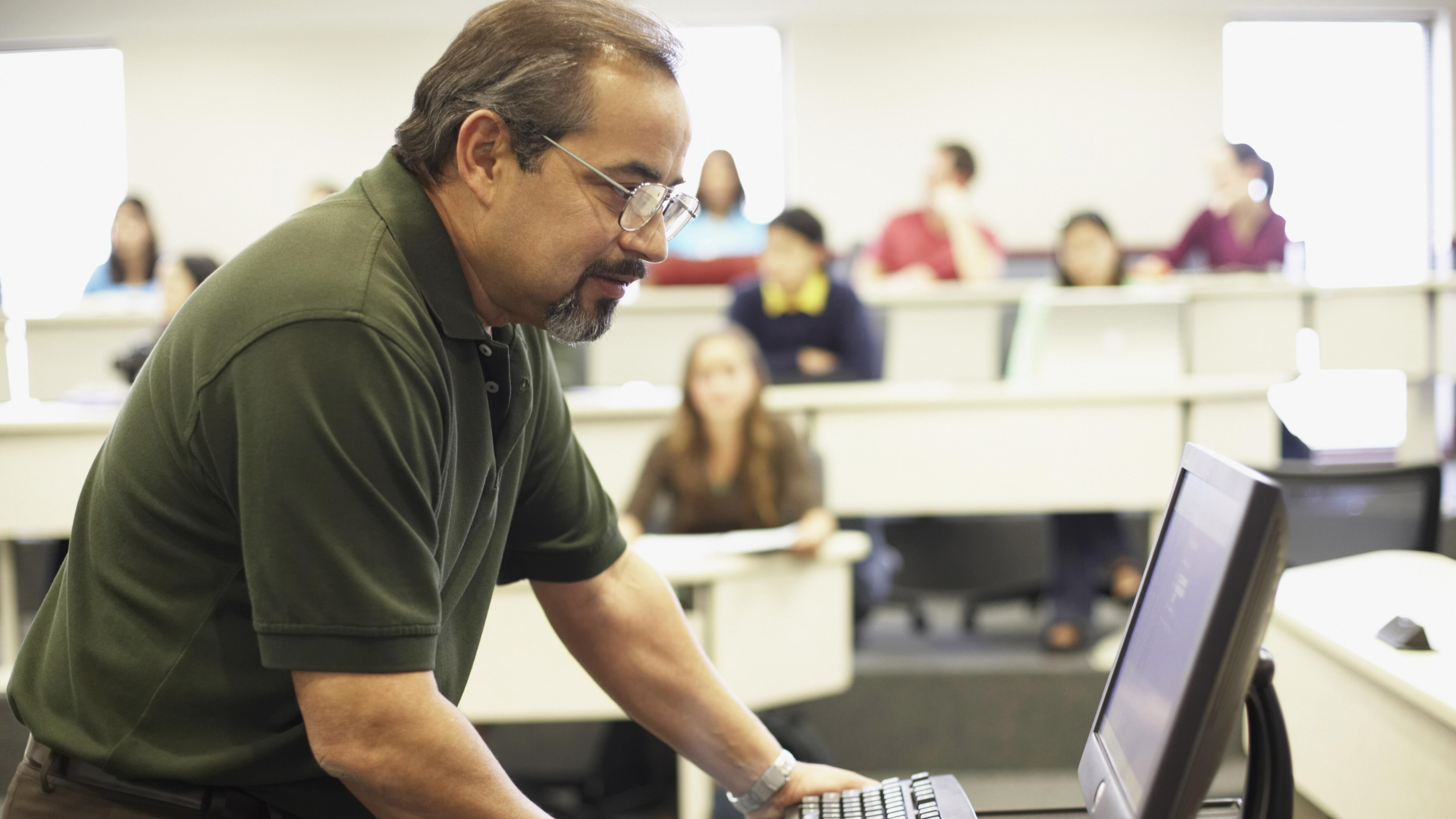 professor in classroom