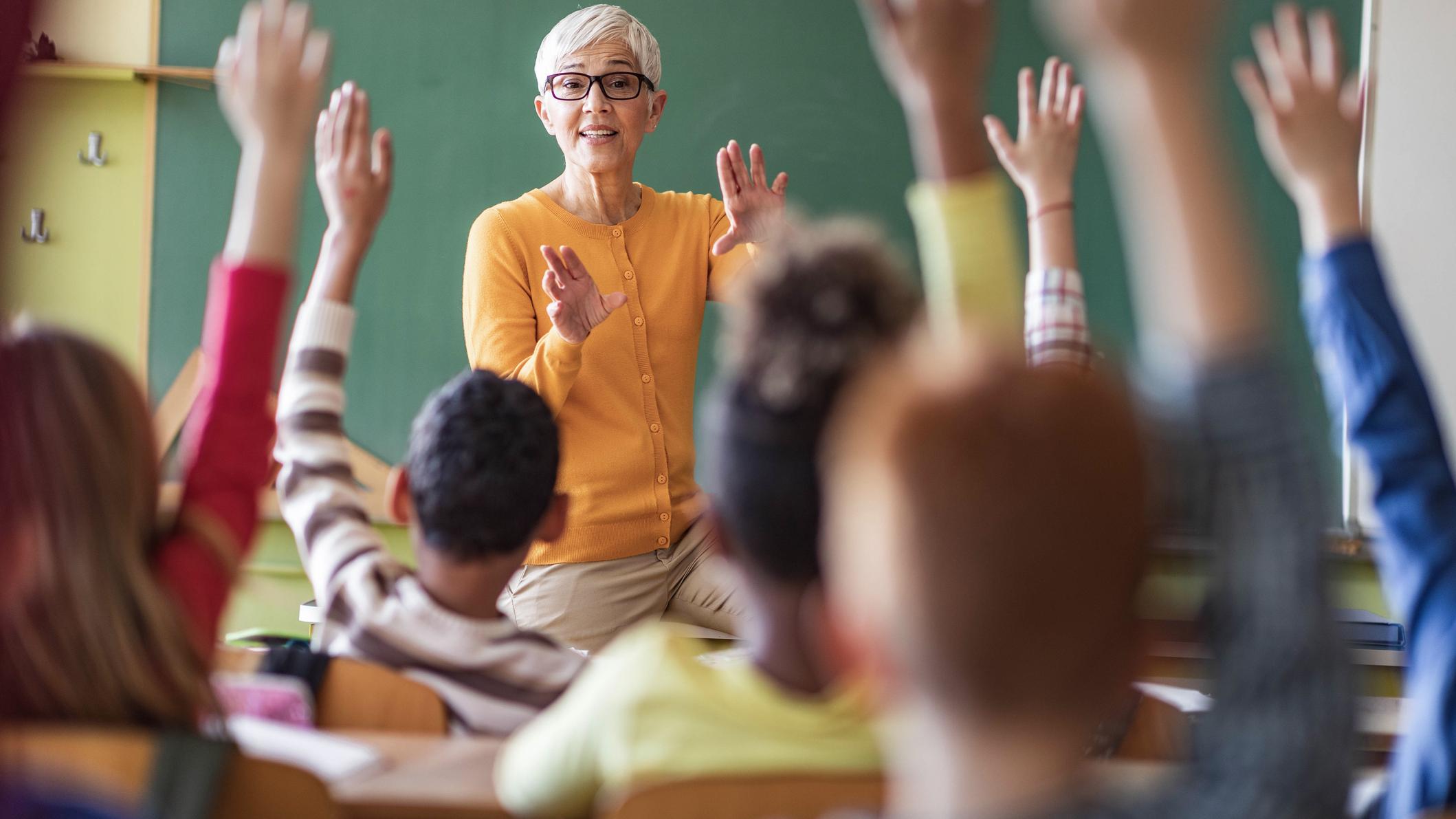 teacher in classroom