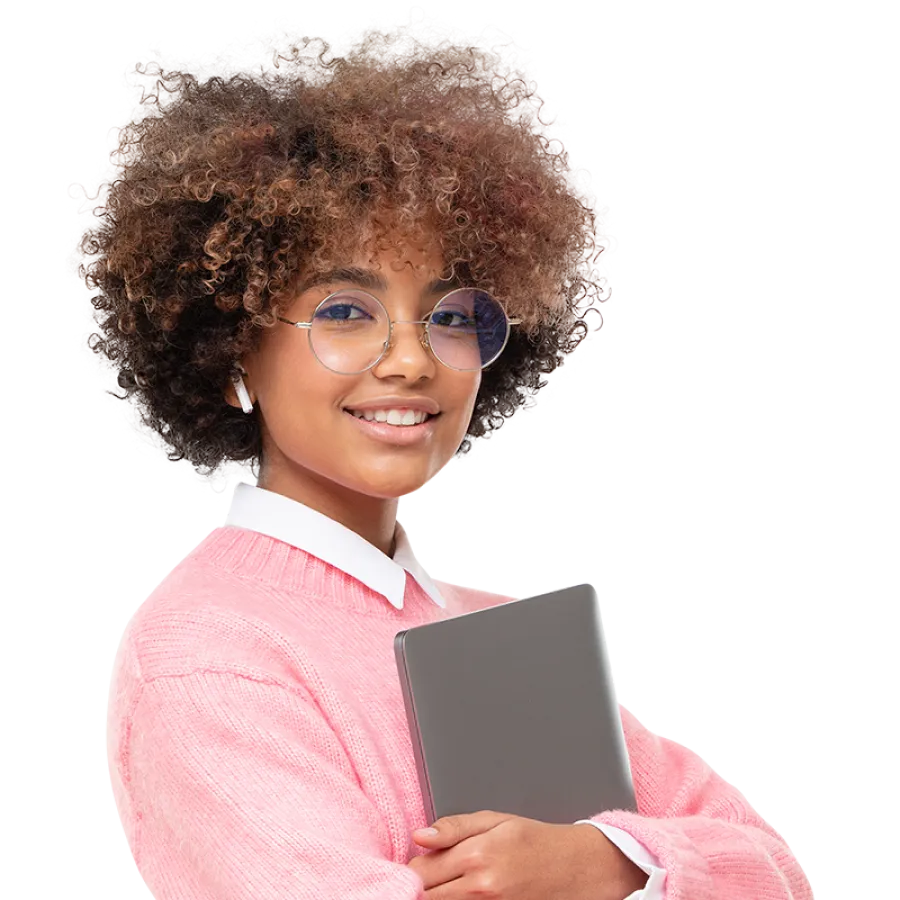 business professional using tablet