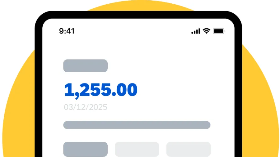 graphic of phone and app
