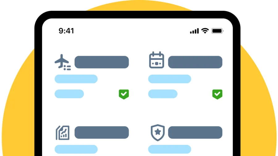 screenshot of app