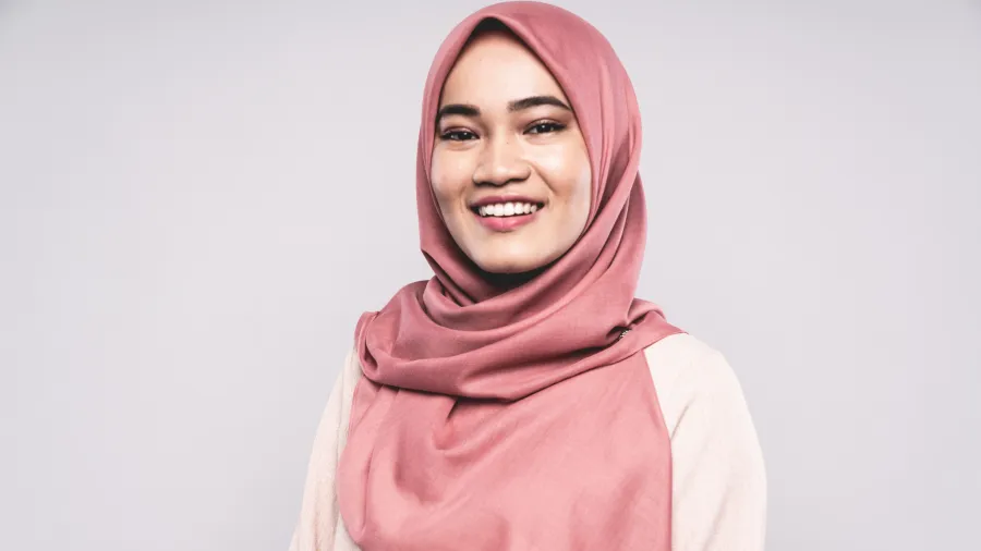 woman smiling