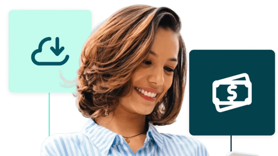 woman smiling