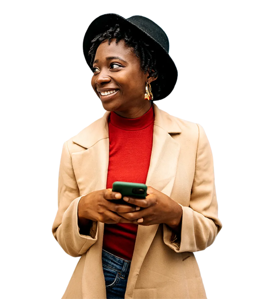  business professional using mobile phone