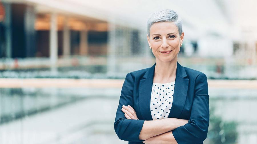 woman with arms crossed