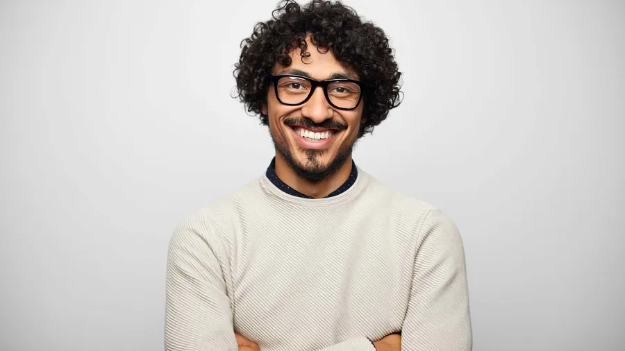 person with arms crossed