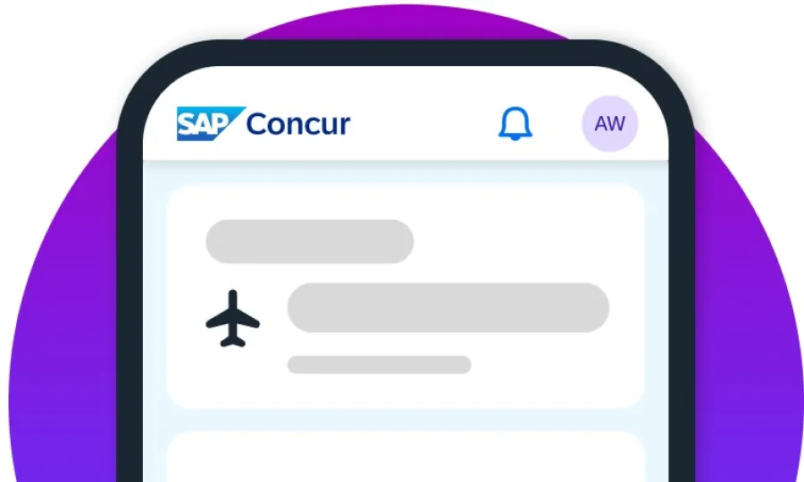 Travel and Expense surrounded by a shroud of AI