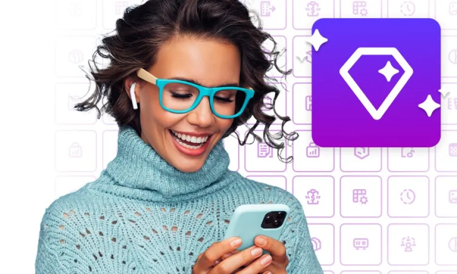 Woman excited to be using AI with Joule