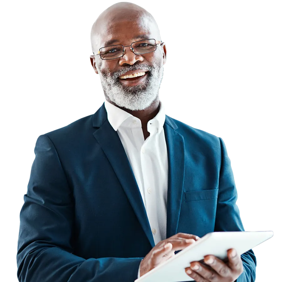 Man smiling