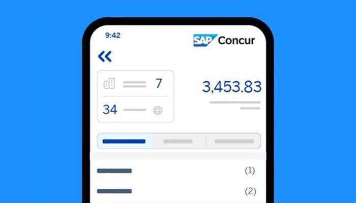 concur expense screenshot on iphone
