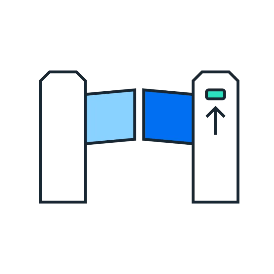 graphic of travel gate