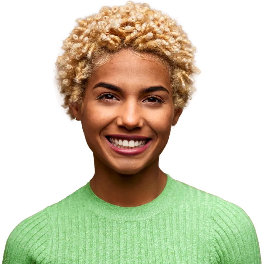 person smiling