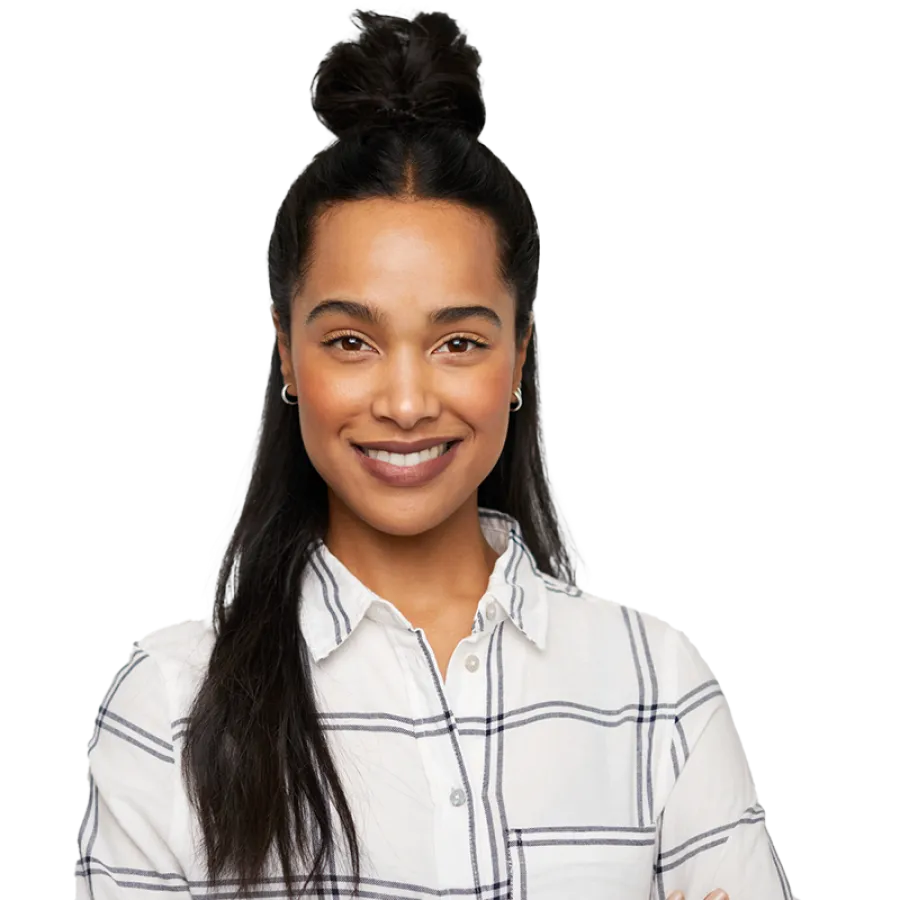 woman smiling