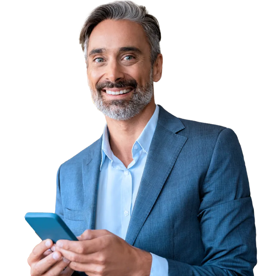 man with phone
