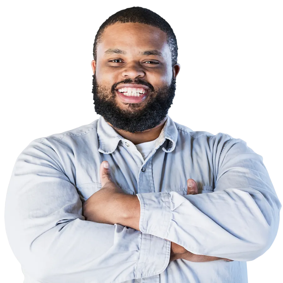 man smiling