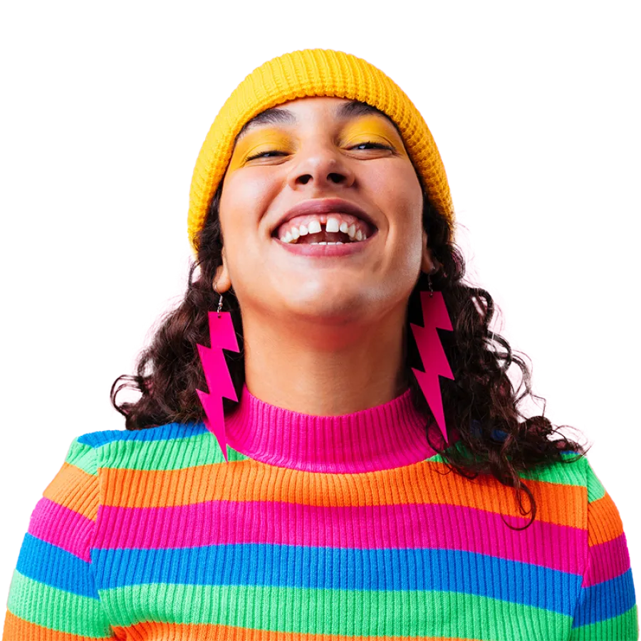 woman smiling