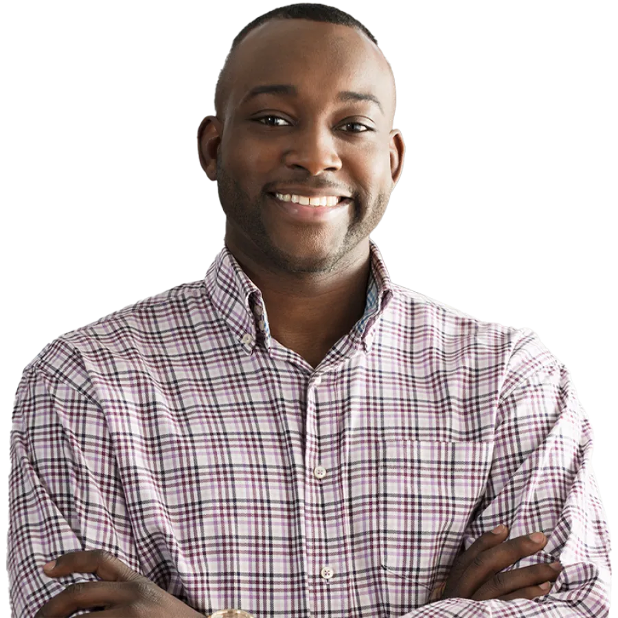 business professional with arms crossed in front