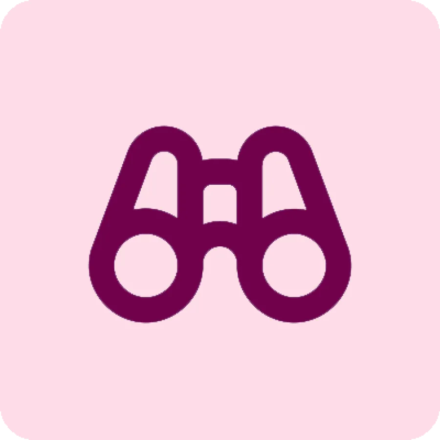 Red binoculars