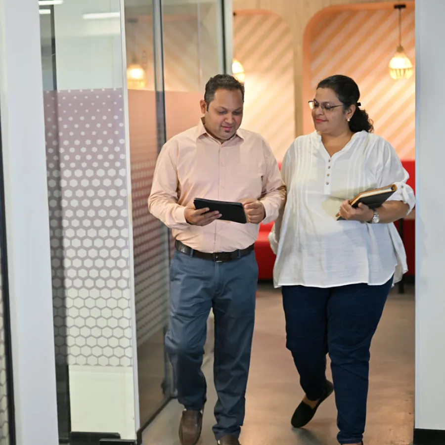 People in office