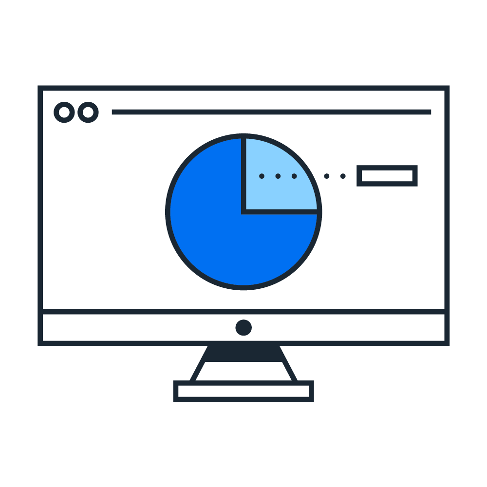 pie chart budget icon