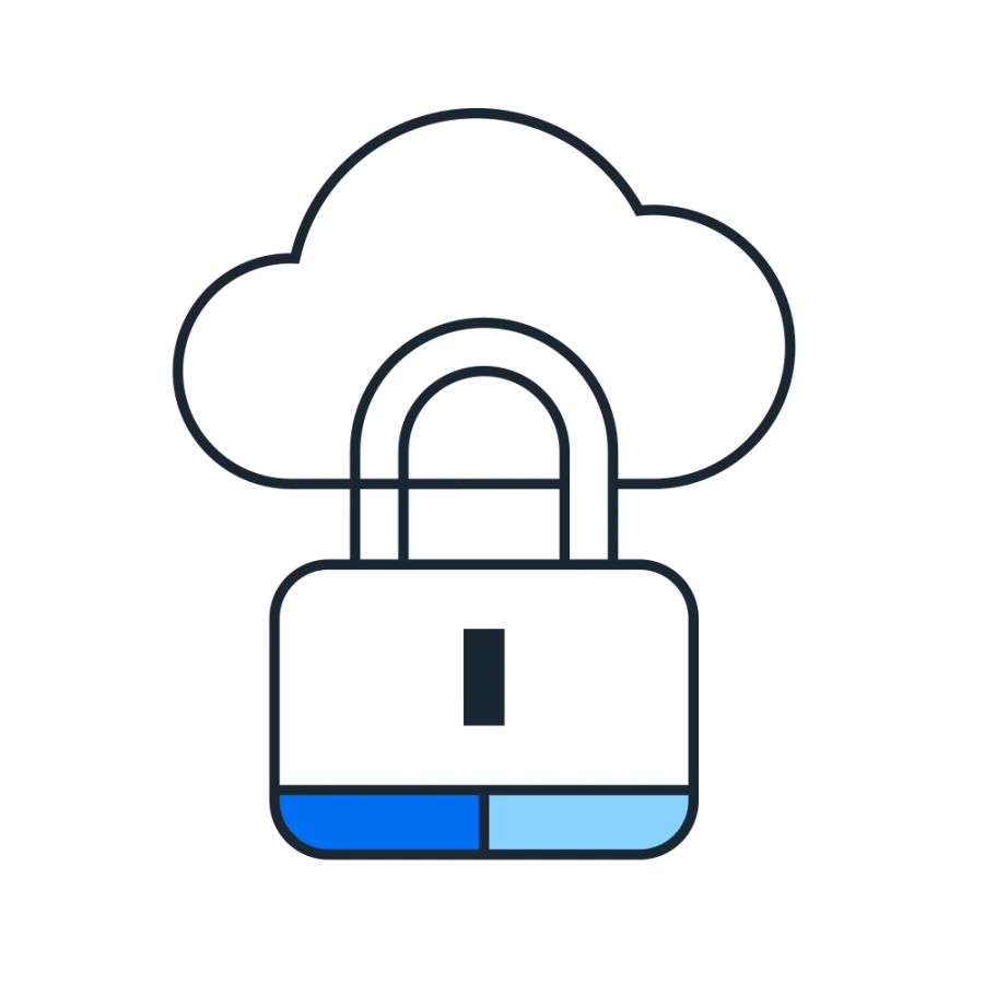Cloud security pictogram