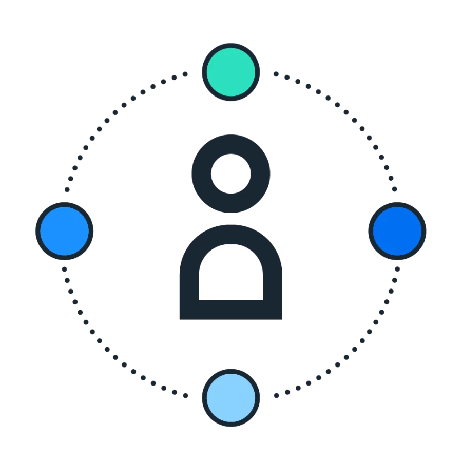 person with connectors