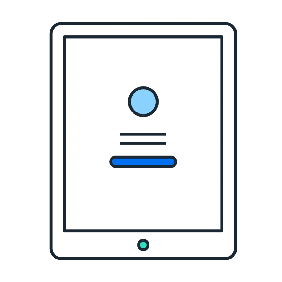 graphic of tablet