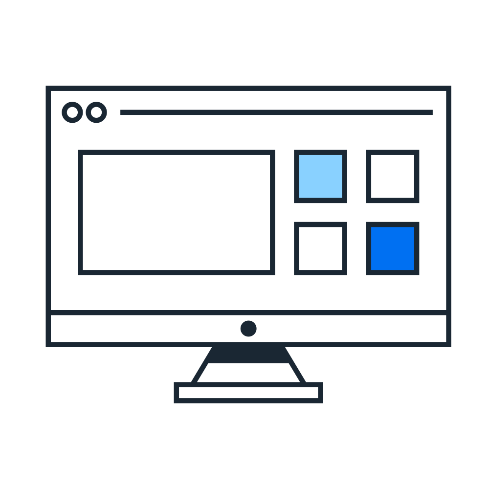 computer screen with demo