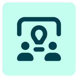 two people with lightbulb