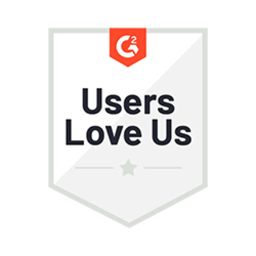users love us badge from G2