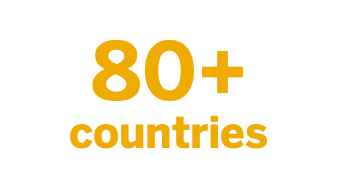 80 plus countries