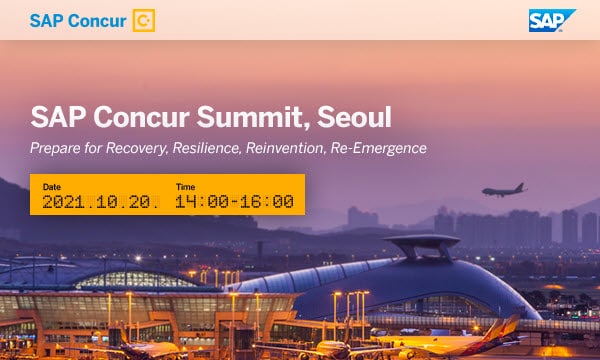 SAP Concur summit, Seoul 2021